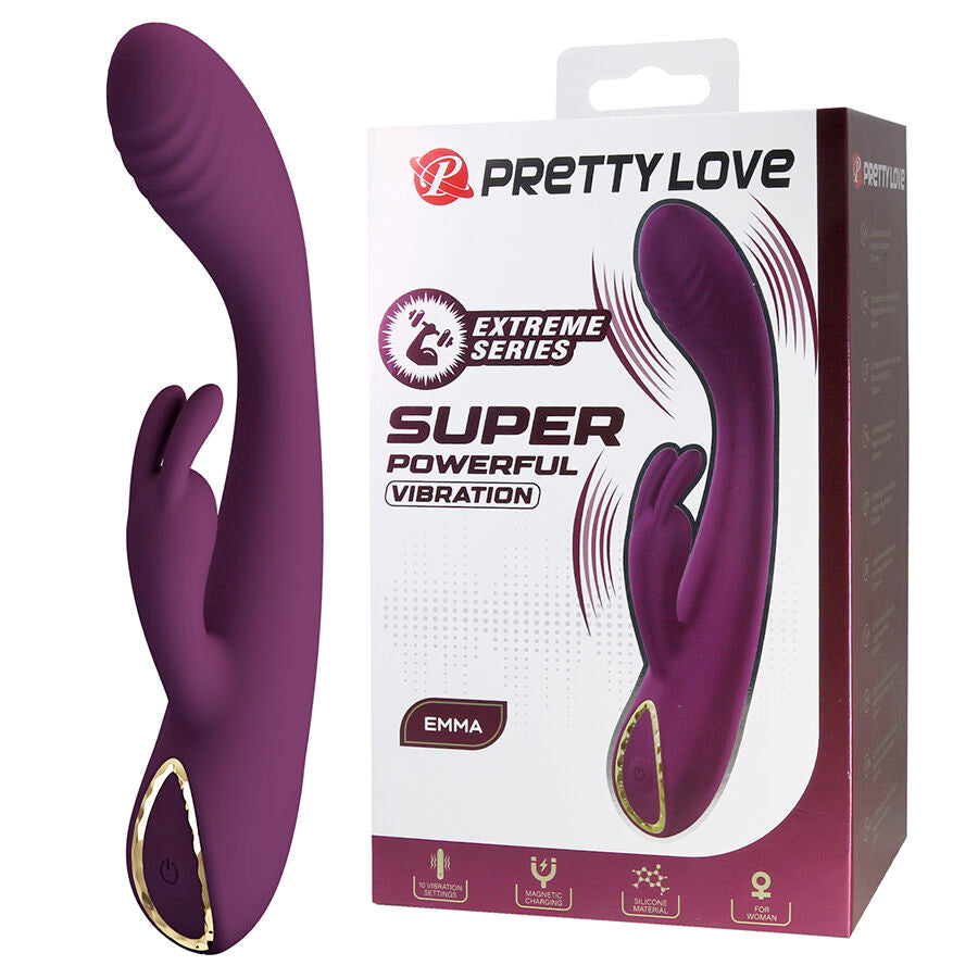 Pretty Love Emma rabbit-vibraattori kiihottimella - violetti