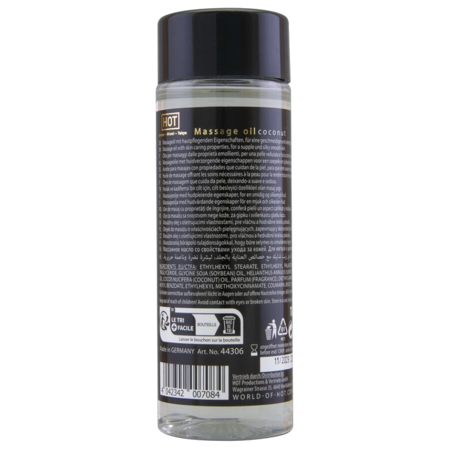 Hot Coconut hierontaöljy - kookos - 100 ml
