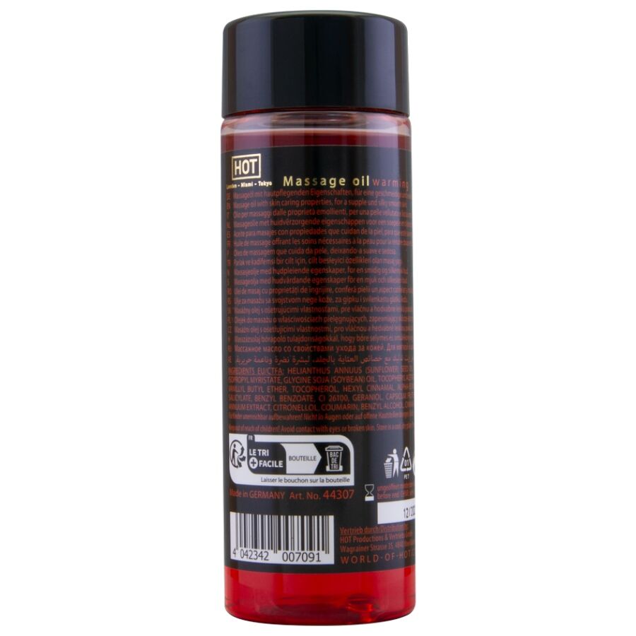 Hot Warming lämmittävä hierontaöljy - 100 ml