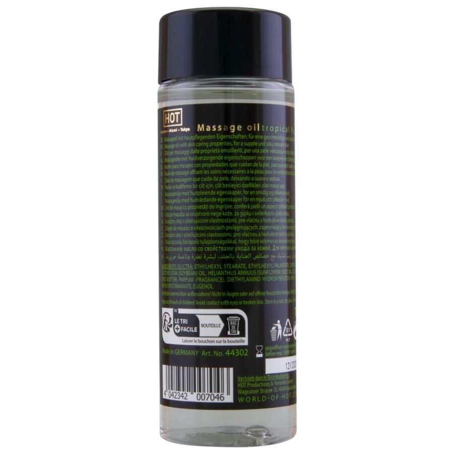 Hot Tropical Fruit hierontaöljy - trooppiset hedelmät - 100 ml