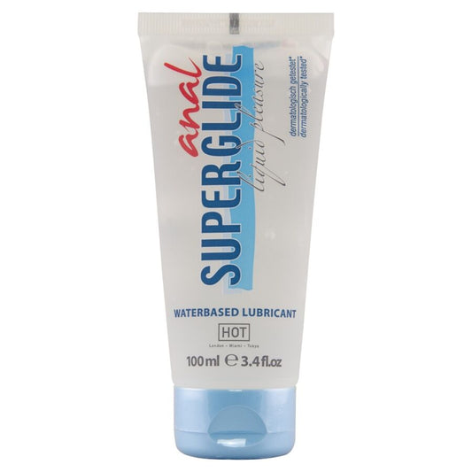 Hot Anal Superglide Liquid Pleasure vesipohjainen liukuvoide - 100 ml