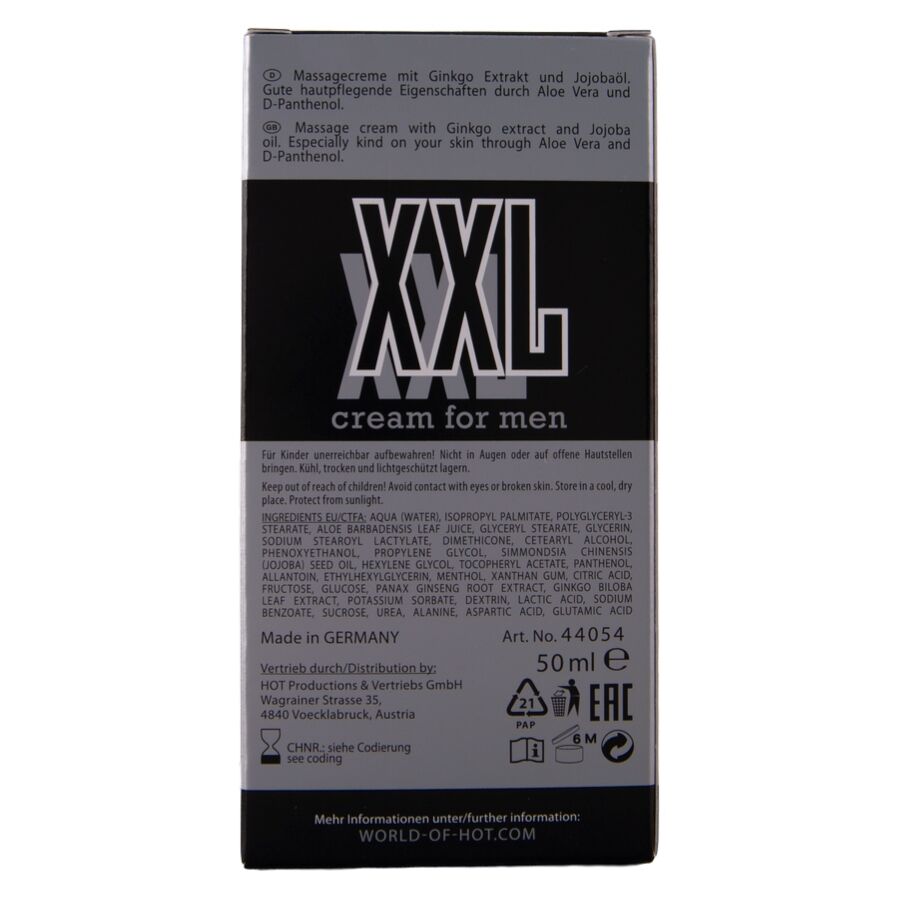 Hot XXL intiimivoide miehille - 50 ml