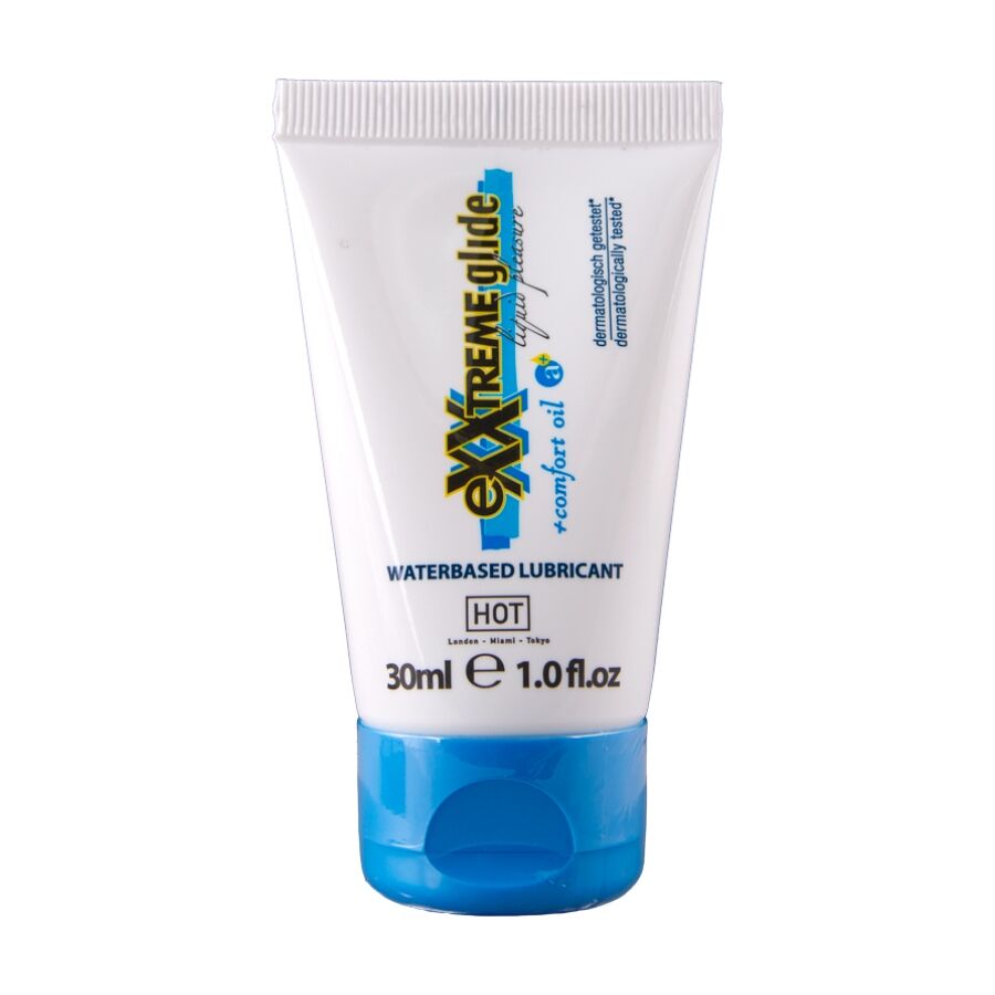 Hot Exxtreme Glide vesipohjainen liukuvoide Comfort Oil A+ -öljyllä - 30 ml