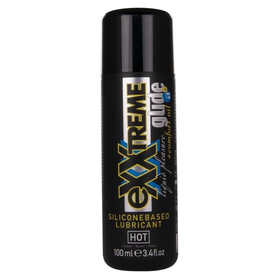 Hot Exxtreme Glide silikonipohjainen liukuvoide Comfort Oil A+ -öljyllä - 100 ml