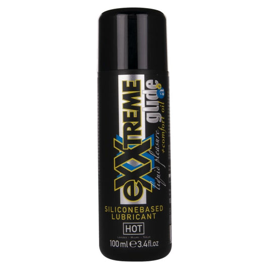 Hot Exxtreme Glide silikonipohjainen liukuvoide Comfort Oil A+ -öljyllä - 100 ml