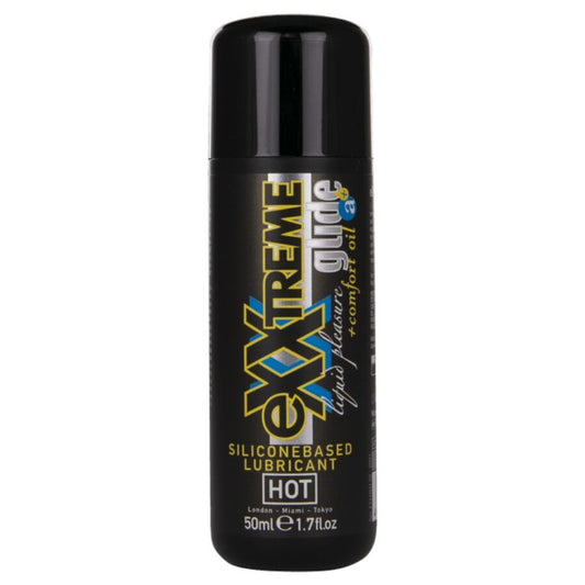 Hot Exxtreme Glide silikonipohjainen liukuvoide Comfort Oil A+ -öljyllä - 50 ml