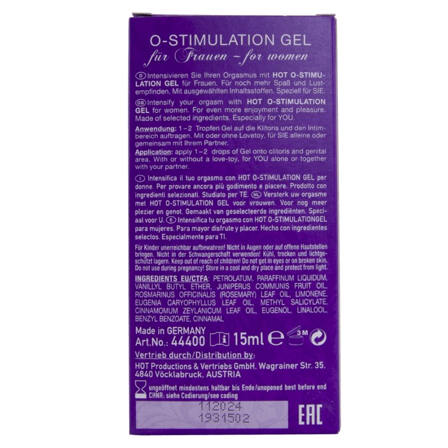 Hot O-Stimulation intiimigeeli naisille - 15 ml