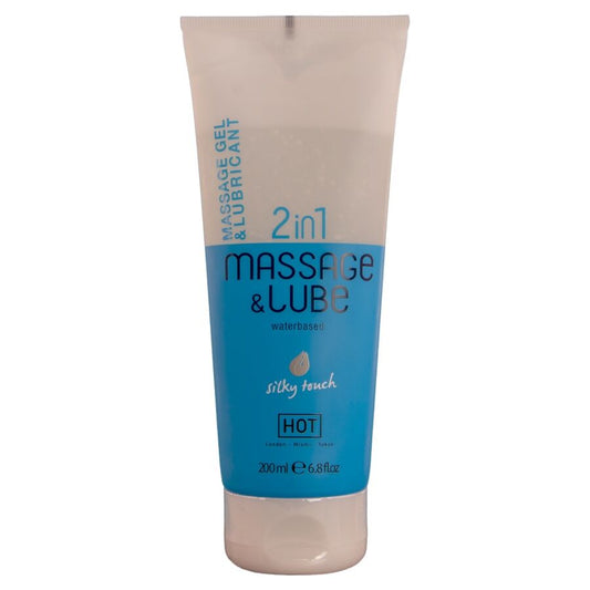 Hot Massage & Glide Silky Touch 2-in-1-hieronta- ja liukugeeli - 200 ml