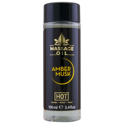 Hot Amber & Musk hierontaöljy - meripihka/myski - 100 ml