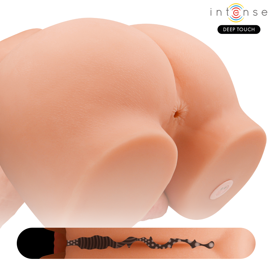 Intense Deep Touch Richie vartalomasturbaattori anaalilla ja työntävällä dildolla - 4,7 kg