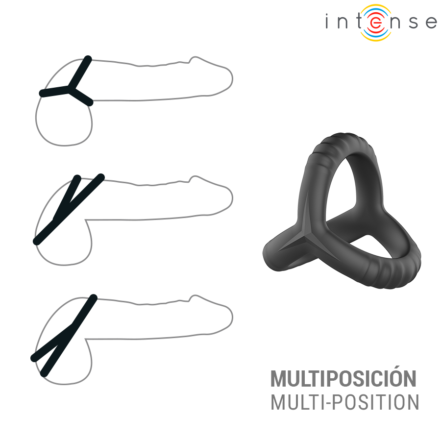 Intense John säädettävä kolmoispenisrengas - malli 4