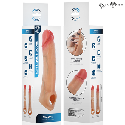 Mr Intense Simon silikoninen penisholkki L - 16 cm - Ø 4,5 cm
