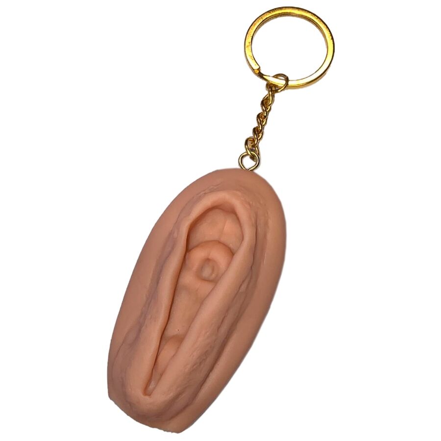 Diablo Picante vaginanmuotoinen avaimenperä - vaalea