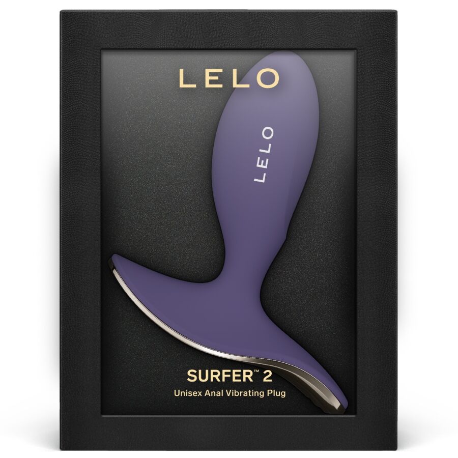 LELO Surfer 2 värisevä anustappi, Cyber Purple