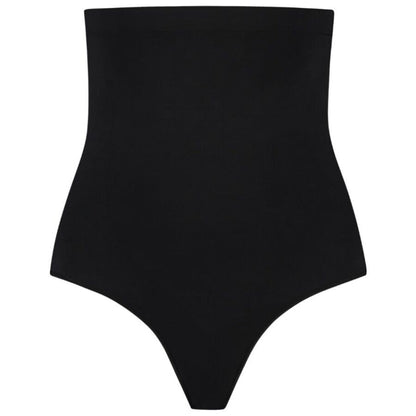 BYE-BRA - Soft Touch saumattomat korkeavyötäröiset stringit - musta - M