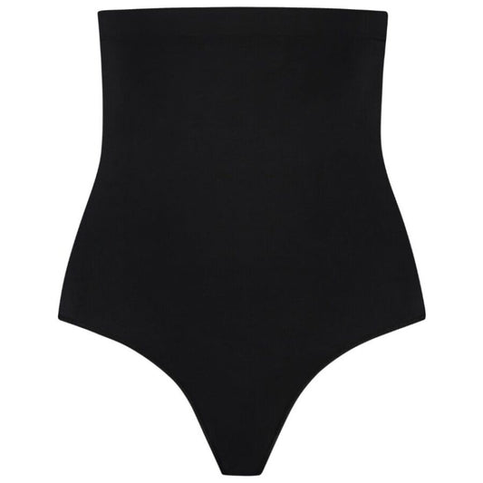 BYE-BRA - Soft Touch saumattomat korkeavyötäröiset stringit - musta - XXL