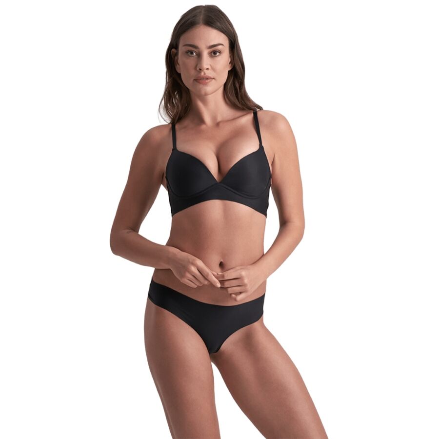 BYE-BRA - Invisible stringit - beige/musta - 2 kpl - S