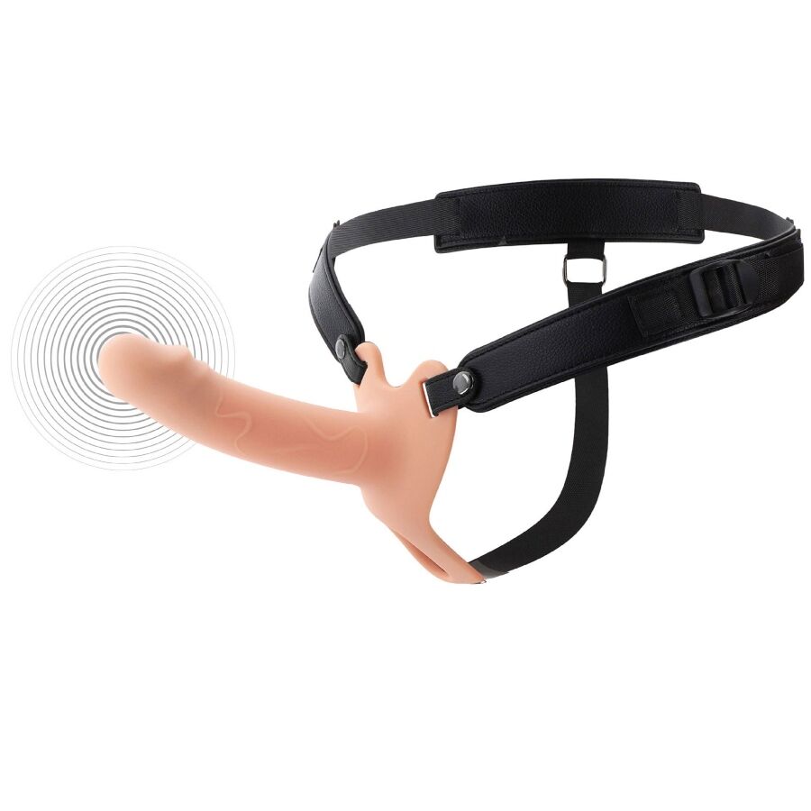 Hidden Desire Inferno värisevä strap-on-penisholkki - 16 cm