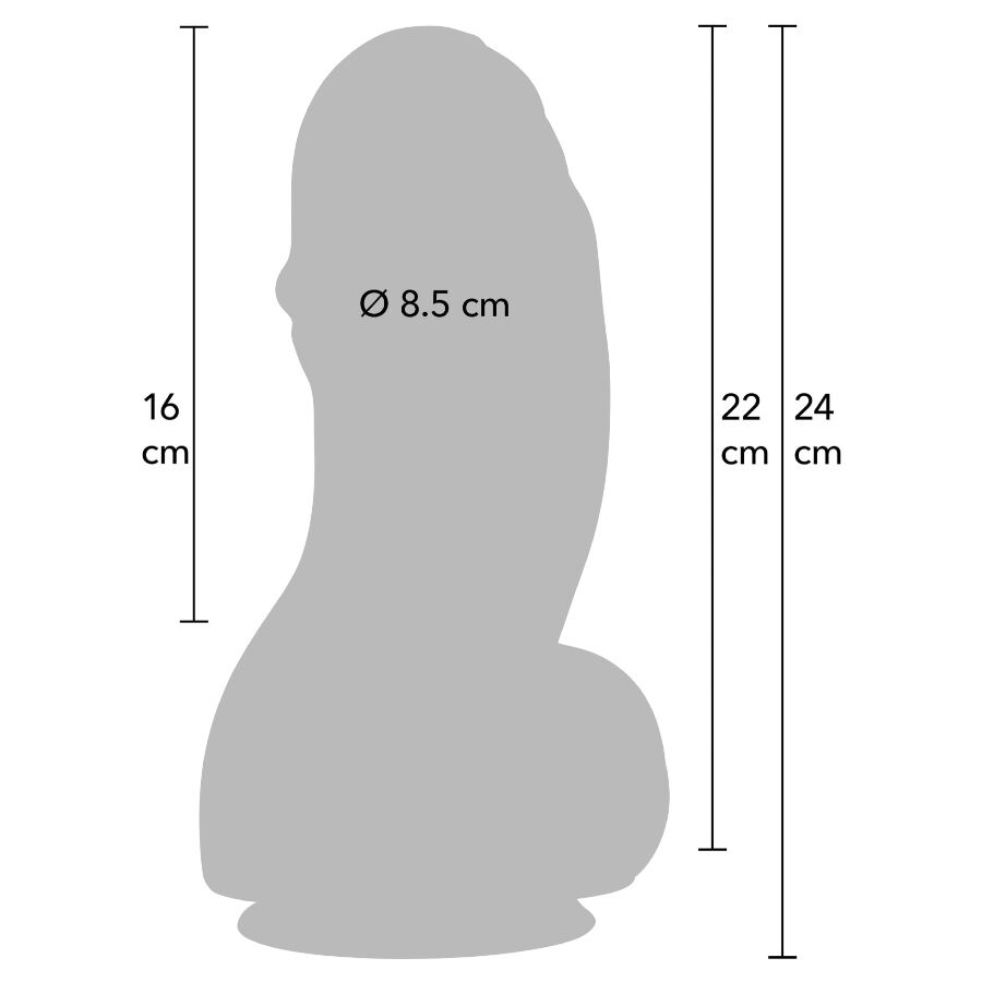 Hidden Desire Inferno Fat Boys dildo - 22 cm