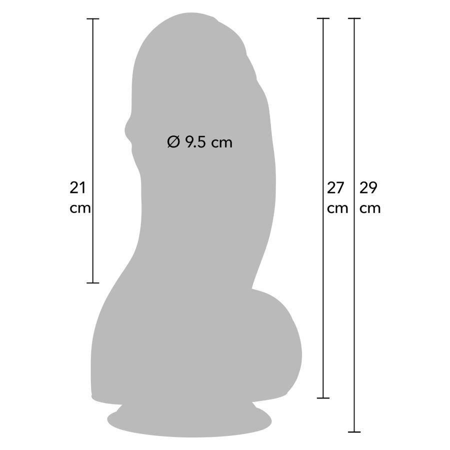 Hidden Desire Inferno Fat Boys dildo - 27 cm