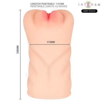 Intense Deep Touch Krista masturbaattori imulla ja värinällä - 1,2 kg