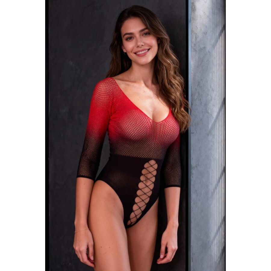 Passion BS118 verkkobody - musta/punainen