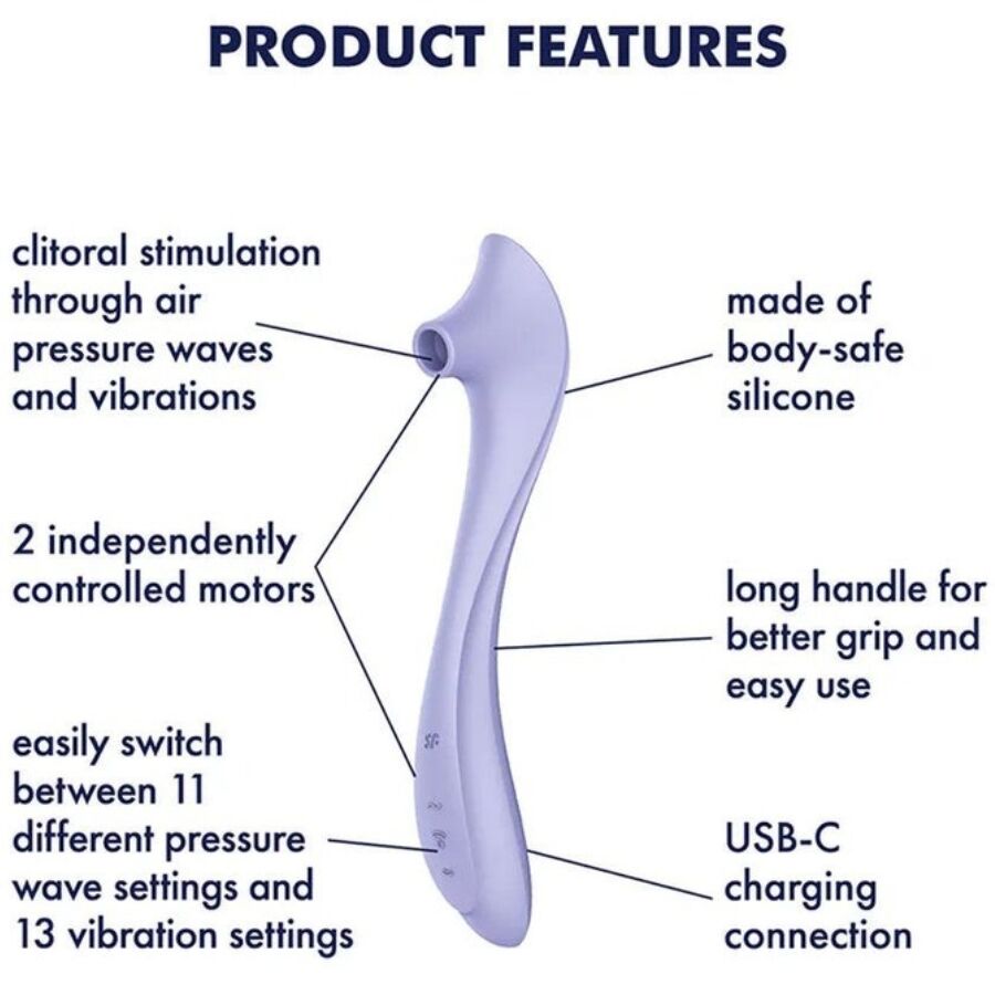 Satisfyer Easy Lover vibraattori ja paineaaltokiihotin