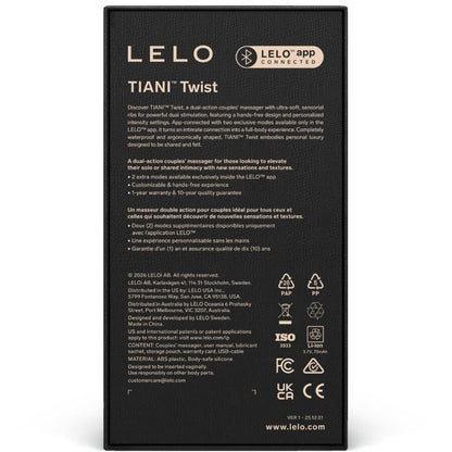 LELO Tiani Twist parivibraattori, vaaleanpunainen