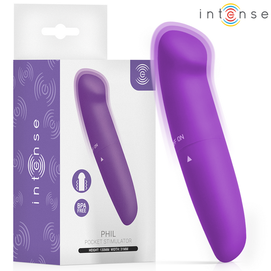 Intense Phil G-pistevibraattori - violetti - 13 cm