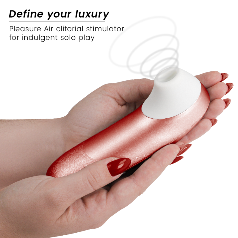Womanizer Pro Vibrant klitoriskiihotin, viininpunainen