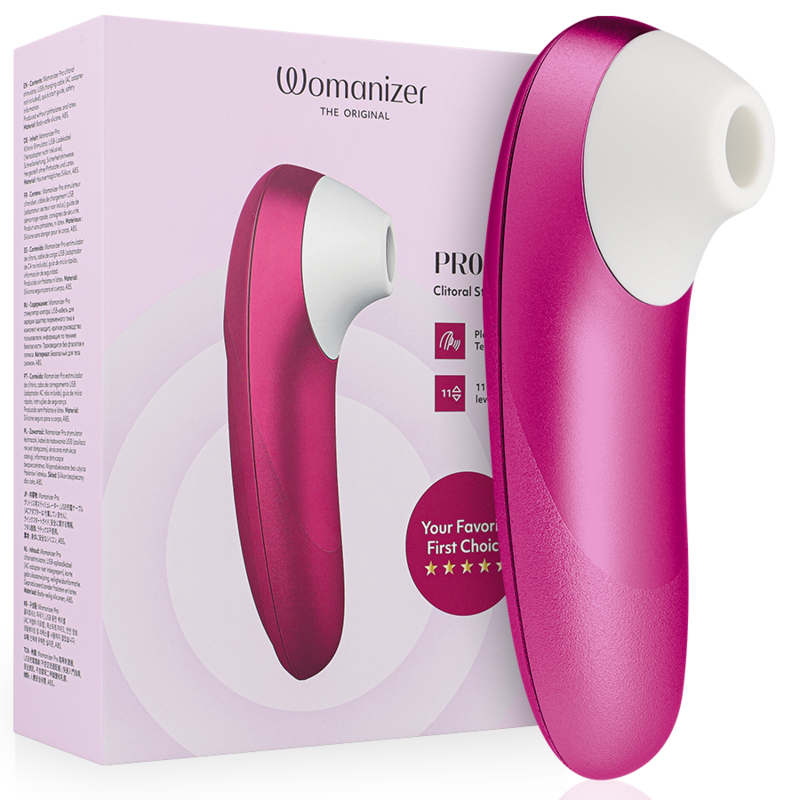 Womanizer Pro Vibrant klitoriskiihotin, pinkki