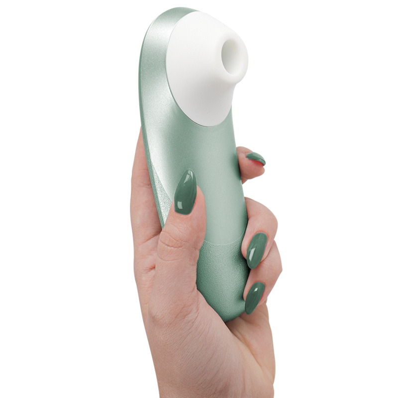 Womanizer Pro Vibrant klitoriskiihotin, salvianvihreä