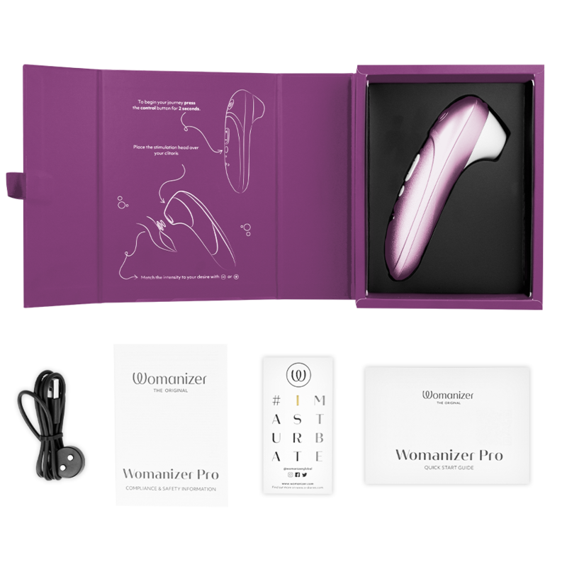 Womanizer Pro Vibrant klitoriskiihotin, lila