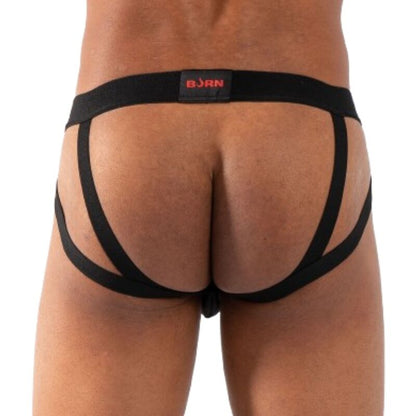 BURN - 011 Double Black jockstrap - musta - S