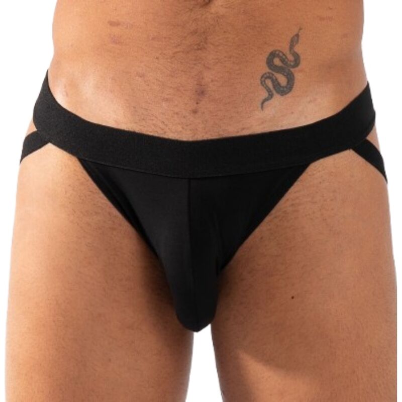 BURN - 011 Double Black jockstrap - musta - S