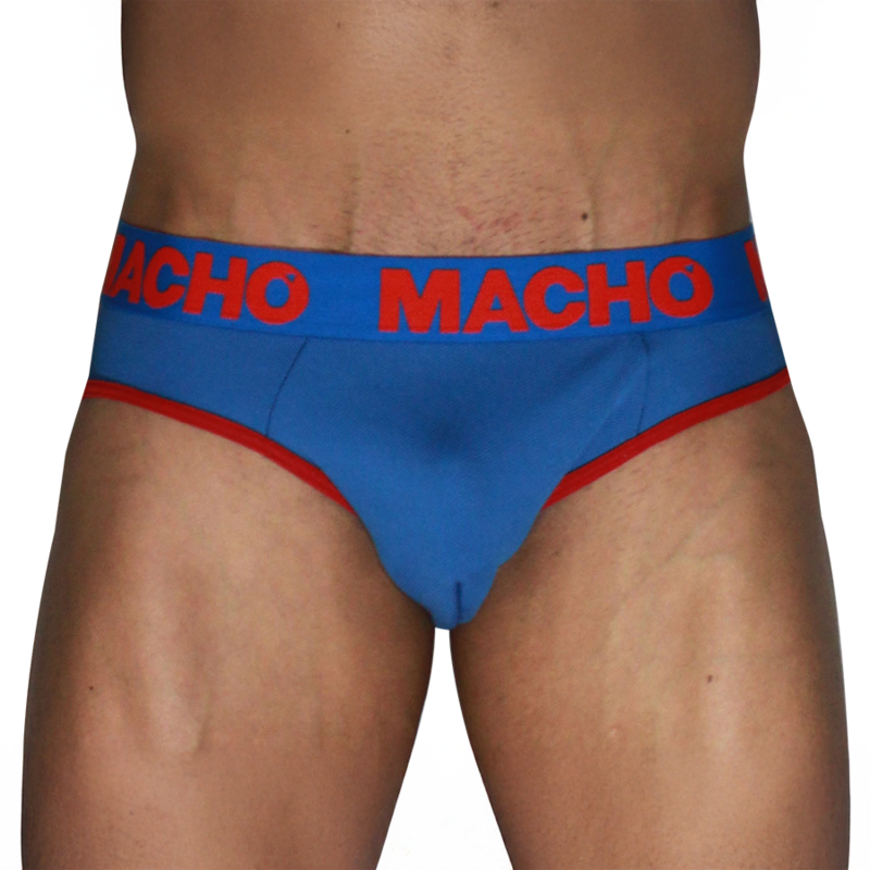 MACHO - MCH005 Classic alushousut - sininen/punainen - M