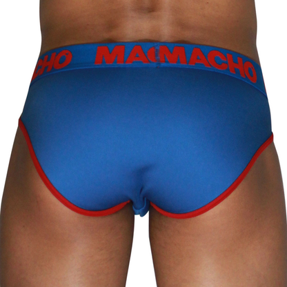 MACHO - MCH005 Classic alushousut - sininen/punainen - M