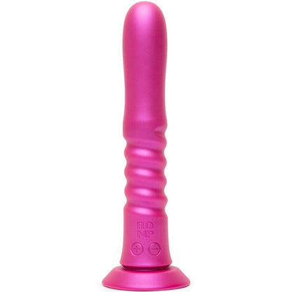 Romp Jiggle työntävä vibraattori imukupilla, pinkki