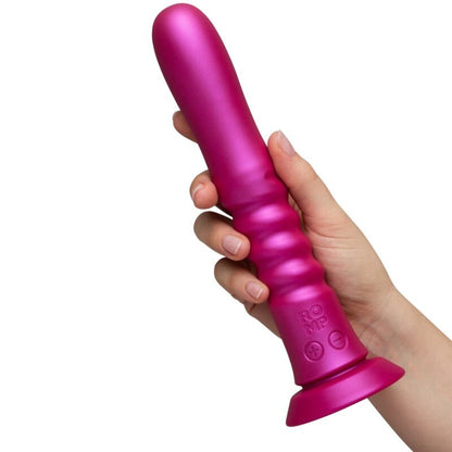 Romp Jiggle työntävä vibraattori imukupilla, pinkki
