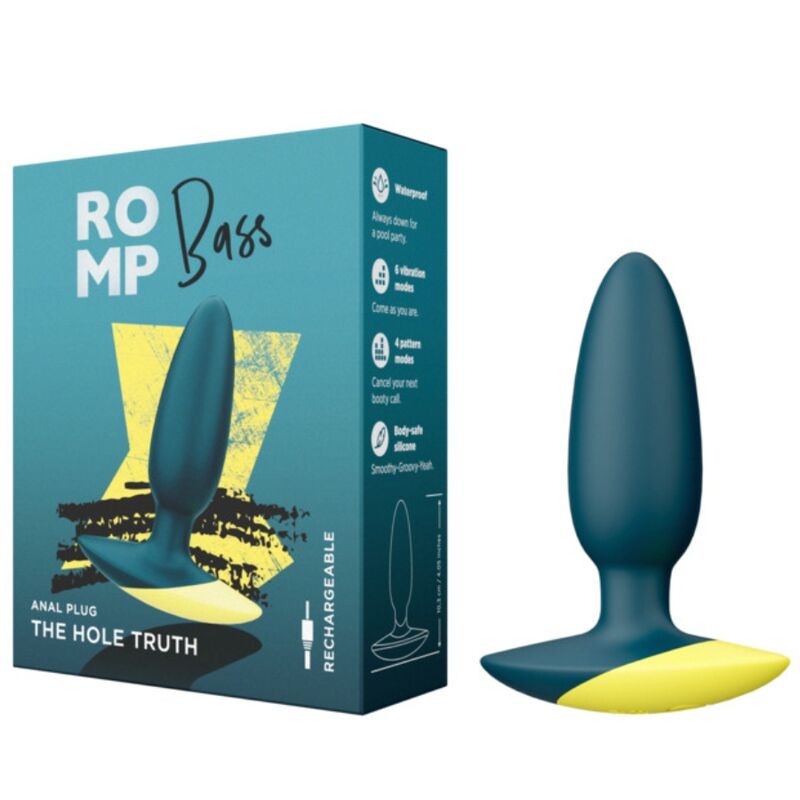 Romp Bass värisevä anustappi, vihreä, 10 cm