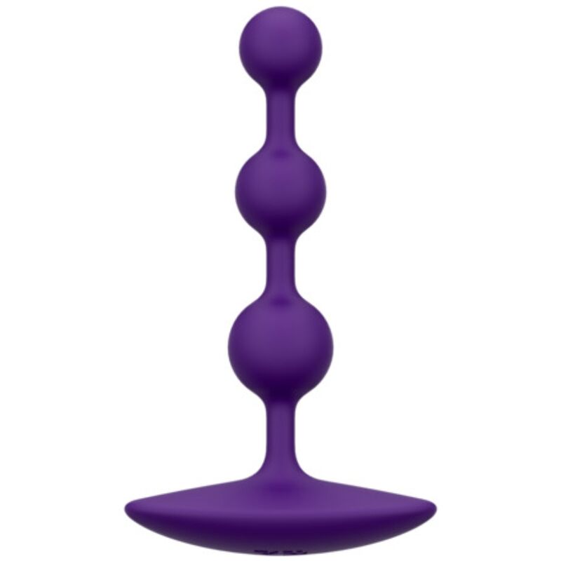 Romp Amp joustavat silikoniset anaalihelmet, violetti, 12,5 cm
