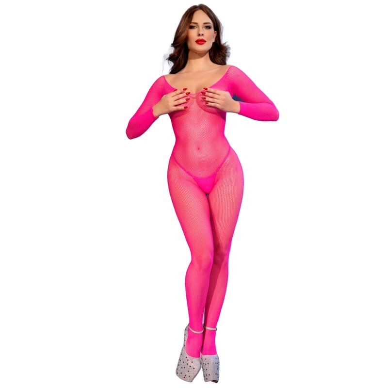 Chilirose CR 4894 verkkobody - neonpinkki - S/M