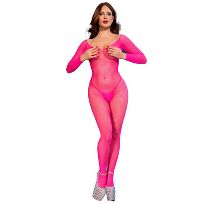 Chilirose CR 4894 verkkobody - neonpinkki - S/M
