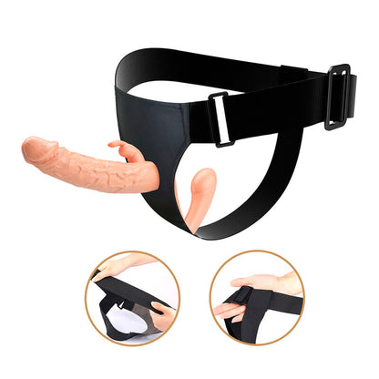Baile Charlotte ontto strap-on kaksoispenetraatioon - ihonväri