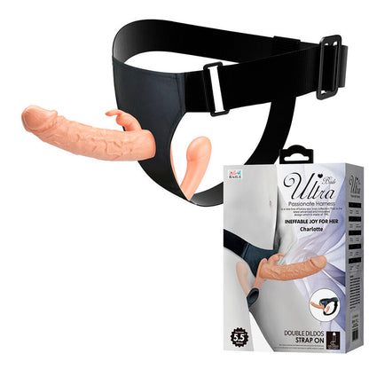 Baile Charlotte ontto strap-on kaksoispenetraatioon - ihonväri