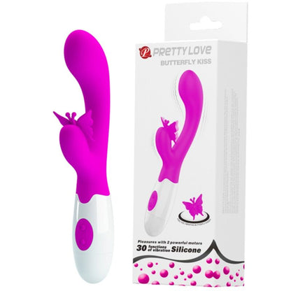 Pretty Love Butterfly Kiss rabbit-vibraattori - 30 toimintoa - violetti