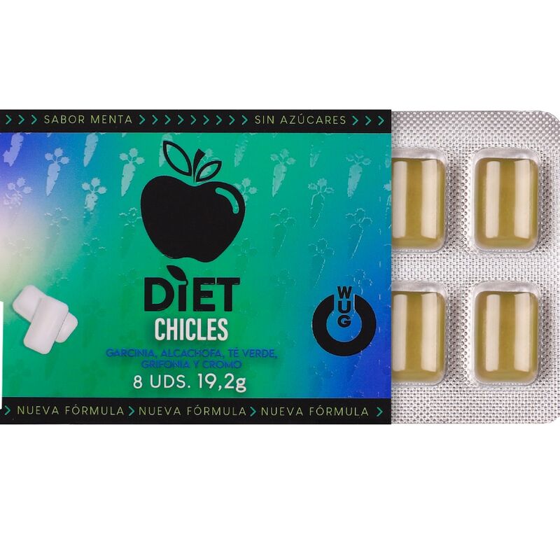WUG - Diet ravintolisäpurukumi - 8 kpl