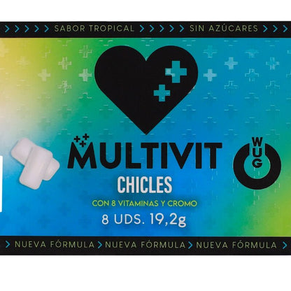 WUG - Multivit ravintolisäpurukumi - 8 kpl