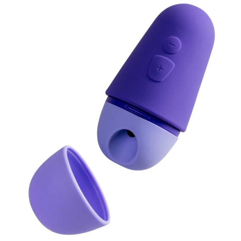 Romp Free X ladattava klitoriskiihotin suojakannella, 10 tehoa, violetti
