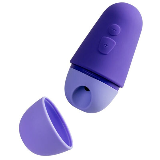 Romp Free X ladattava klitoriskiihotin suojakannella, 10 tehoa, violetti